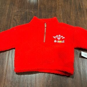 Toddler Sherpa pullover sweater